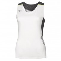 Mizuno Canotta Premium JPN Singlet Donna Bianco/Nero